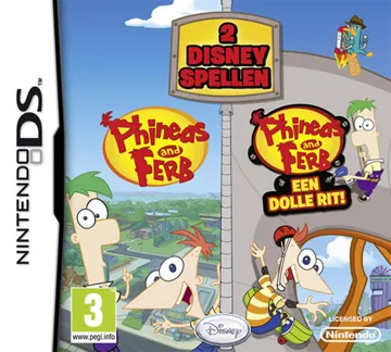 Phineas and Ferb - 2 Disney Games (Europe) (En,Fr,De,Es,It,Nl) (NDSi Enhanced) box cover front